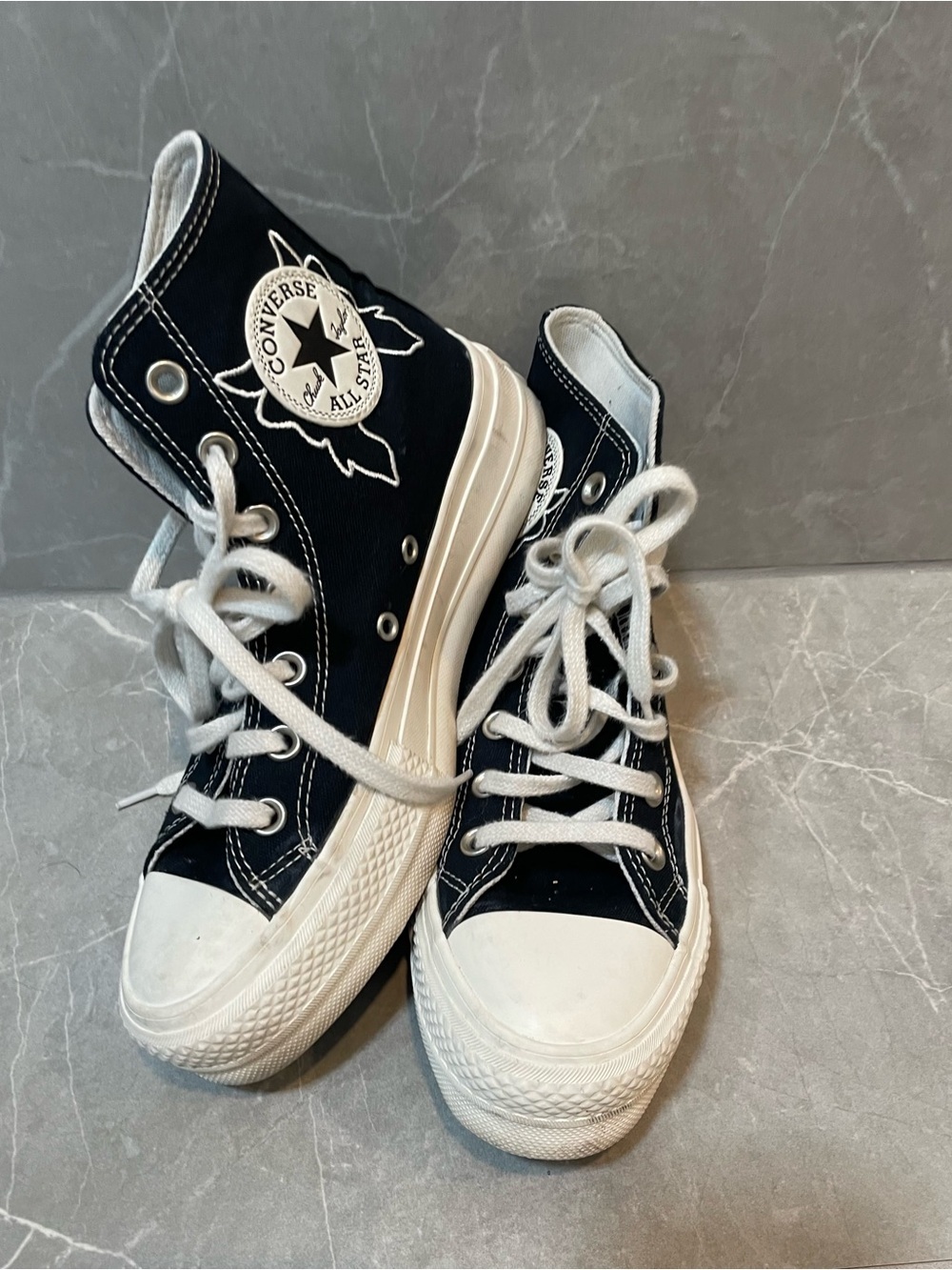 Converse Chuck Taylor All Star Lift Platform Enchanted Garden Floral US 6.5 EUC